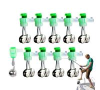 DzpKrka Cloches d'alarme, cloches de canne de r | 10 cloches d'alerte | Indicateurs de morsure, cloche d'alerte double pour les amateurs de la et les parents professionnels
