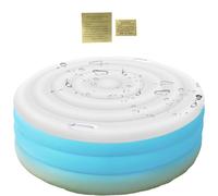 DzpKrka Couvercle Spa, 160 Cm Housse De Spa Gonflable, Couverture De Spa Gonflable Ronde, Couvercle De Spa Gonflable, Protecteur Imperméable Rond Pliable avec Poignée, Couverture Gonflable Luxe