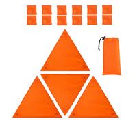 DzpKrka Couverture orange flamme pour aveugles, couverture avec 12 boutons | 4 panneaux de sécurité pour stand d'arbre Blind | pour tente, sac à dos, course à pied, cyclisme, travail sur route hommes