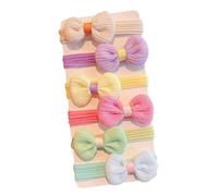 DzpKrka Élastiques À Cheveux Pour Filles | 6 Pièces Élastiques À Cheveux Pour Bébés Filles | Accessoires De Coiffure Pour Porte-Queue Fins | Bouclés Quotidien Ados Bébés