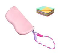 DzpKrka Étui À Lunettes De Soleil Avec Dragonne | Coques En Silicone Pour Lunettes Femme - Poche Léger Et Élégant Porte-Lunettes Antrayures Pour Voyage Plage Hommes Adolescents Extérieur Courses