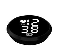 DzpKrka Horloge numérique adhésive d'intérieur pour tableau de bord et grille d'air de voiture, camion, moto et