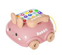 DzpKrka Imaginez Un téléphone pour bébé, Jouet de téléphone pour, imaginez Le téléphone Chatter avec Roues - Jouet éducatif pour Les apprenants éducatifs, Style Lapin, Walking Play Game,