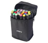 DzpKrka Marqueurs artistiques | Double pointe pour livres de coloriage - Set d'art avec sac de rangement pour artistes, feutres graffitis, scrapbooking et dessin