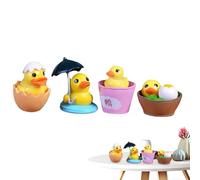 DzpKrka Mini canards miniatures en PVC pour maison de poupées, pour fêtes, jardin, patio, véranda, table, balcon, patio