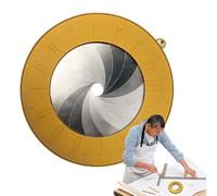 DzpKrka Outil de Dessin de Cercles,Règle Circulaire Réglable pour Dessin,Gabarit Circulaire De Précision Pour Bureau Domicile Scrapbooking Artisans Métallurgie Étudiants Enseignants Chantiers |
