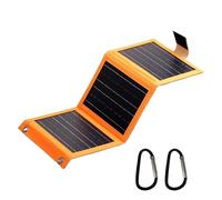 DzpKrka Panneau solaire portable, panneau solaire léger avec USB | Chargeur de batterie compact et léger pour camping, utilisation extérieure et sécurité avec design spatio-