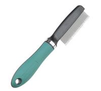 DzpKrka Peigne à puces, peigne pour chiens de toilettage canin, brosses ergonomiques pour animaux de compagnie à poils longs démêlant coupe bain et élimination des nœuds