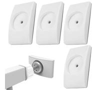 DzpKrka Protection murale pour barrière de bébé | Pare-chocs muraux montés 4 x - Protection de sécurité enfant antidérapante Butée de porte pour la maison Kit pour protéger les bébés
