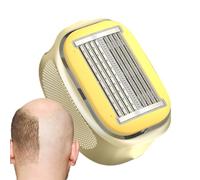 DzpKrka Rasoir Crânien Manuel | Appareil D'autocoupe Pour Barbe Et Cuir Chevelu | Outil de Toilettage Portable Maison Voyage Matin Quotidien Père Séniors