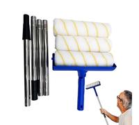 DzpKrka Rouleau à peinture - Kit de peinture complet, rouleau confortable avec poignée extensible pour projets artistiques, meubles, rénovation, maison, améliorations intérieures, décoration