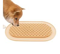 DzpKrka Tapis à lécher en silicone, anti-étouffement, plateau d'alimentation lente en silicone | Tapis de dressage pour animaux de compagnie, gamelles anti-basculement pour chien, pour le bain, le