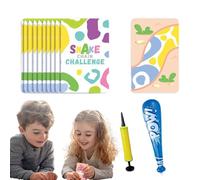 DzpKrka Titre: Puzzle Animaux pour , Puzzle en Papier pour - Caricature Interactive Snake Chain Challenge | Jeux de Famille et Fête d'éducation préscolaire