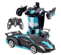 DzpKrka Voiture Télécommandée Transformable | Voiture Télécommandée Électrique Transformable Jouet Enfant - Véhicule 2 en 1 Activités d'apprentissage Interactives pour Garçons Filles Intérieur