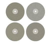 DZQ Lot de 4 disques de roue diamantés plats de 15,2 cm x 1,27 cm, grain abrasif 80 240 600 1500 pour couper ou poncer la pierre et le verre