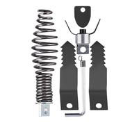 dzqad Accessoire De Chaine Pour Furet De Canalisation, Tête De Découpage Pour Dégorgement De Canalisations, Outil de Plomberie avec Clé pour Réparation et Entretien Domestique, Salle de Bains et