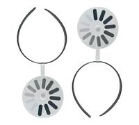 dzqad Barrette Créative - Barrette Tournante Amusante en Forme de Tête Noire - Élégants Accessoires Capillaires pour Concerts Festivals Musique Parade Événements à Thème