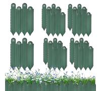 dzqad Bordures de Jardin, Bordures pour Pavés, Barrière Décorative De 10 Pièces Protectrice pour Délimiter Et Protéger Pelouse, Terrasse, Allée Pavée, Jardin, Cour Et Espaces Verts