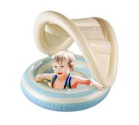 Dzqad Bouee Bebe - Bouée Gonflable avec Détachable Auvent - Bouees Siege Bebes Piscine Float - Empêcher Le Retournement - pour Enfant De 3 À 48 Mois pour Vacances Fête Piscine Extérieur