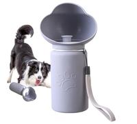 dzqad Bouteille d'eau Voyage pour Chien - Bouteille d'eau Pliable pour Promenade,Distributeur Récipient Coupe Étanche avec Lanière | pour Voyage Plage Randonnée Parc Sac À Dos Extérieur