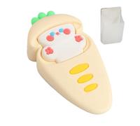 dzqad Butée de porte lapin, cale de porte décorative | Cale de porte anti-collision en forme de lapin - Butoir de porte mignon avec image vive pour salon, hôtel, magasin, espace de travail, chambre à
