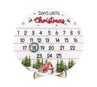 dzqad Calendrier De L'Avent - Décorations Pour Vingt-Cinq Jours Jusqu'à Noël - Ornement Bois Panneau Porte Calendrier Pour Maison Cheminée Bureau Mur Intérieur Extérieur