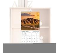 dzqad Calendrier Mural 2026 | Calendrier Mensuel Nature 12 Mois - Planificateur Janv-Déc 2026 avec Paysages Naturels pour Planification Bureau et Maison