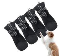dzqad Chaussures Pour Chiens - 4 Pièces de Semelles Anti-Dérapantes pour Trottoirs Chauds | Chaussure Anti-Léchage Anti-Dérapante,Pour La Randonnée, La Marche, L'Été, Les Jours De Pluie, L'Hiver Et La