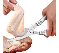 dzqad Cisailles À Volaille,Ciseaux De Cuisine Multifonction En Acier Inoxydable | Ustensile De Cuisine Avec Manche Antidérapant Pour Découper Poulet Poisson Légumes Fruits De Mer Barbecue