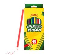 dzqad Crayons de Couleur, 48 Pièces de Crayons de Couleur Pré-affûtés pour l'École, Mines de 2,8 mm Fournitures Artistiques pour Peinture Esquisse BD Voyage École Adultes