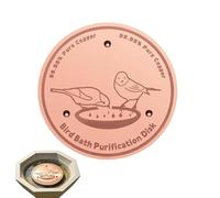dzqad Disque en Cuivre pour Abreuvoir À Oiseaux | Purificatrice d'eau,Disque Nettoyant pour Bain d'oiseaux avec Support Triple Point,pour Jardin Extérieur Terrasse Pelouse Cour Ferme Fontaine