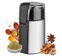 dzqad Moulin À Café,Accessoire De Cuisine Détachable Avec Mecanisme Broyeur - Moulin à Épices Électrique | pour Piments Séchés Préparation Repas Sésame Poivre Anis Étoilé