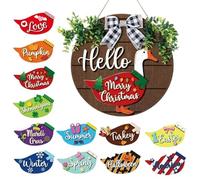 dzqad Porte-Carte Animal | Accessoires Magnétiques Réutilisables à Changer | De Porte En Bois Animal | pour Maison Famille Amis Jardin Intérieur Extérieur Fête Cadeau