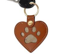 dzqad Porte-clés pour Sac À Main,Porte-clés Souvenir en Cuir pour Poils d'animaux, avec Compartiment pour Poils d'animaux | Idée Cadeau pour Femme, Amie, sœur, Fille, ado, Famille et Amis