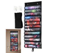 dzqad Rangement pour Tapis De Jeu,Étui De Stockage Anti-Poussière | Sac À Accessoires À Fentes Transparentes pour Mur De Pièce Porte De Chambre Rassemblements Familiaux Et Fêtes