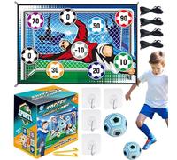 dzqad Tapis d'entraînement de Football, Ensemble de Jeu de Ballon de Football pour | Ensemble de Jeu de Ballon de Jouet,Produits de Jouets avec 1, 1 en Flanelle et 2 piquets