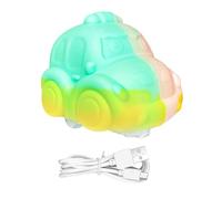 dzqad Voiture Jouet Lumineuse pour, Véhicule Électrique avec Éclairage LED Et Texture Douce, Véhicules De Jouet De Style Cartoon, pour Garçons, Filles, Tout-Petits, Noël, Vacances, Anniversaire,