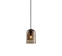 DZQWLL Luminaires suspendus noirs, luminaire suspendu en verre pour îlot de cuisine, plafonniers en verre avec fil de hauteur réglable, luminaire moderne pour chambre à coucher avec îlot de cuisine de