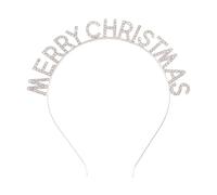 Dzrige Serre-tête de Noël brillant avec strass - Bandeau de Noël en cristal à paillettes - Pour réveillon de Noël, anniversaire, carnaval, fête - Accessoires de décoration