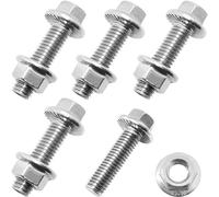 DZS ELEC Lot de 5 boulons d'échappement M10 x 35 en forme de T - Vis à tête hexagonale en acier inoxydable pour fixation de composants d'échappement