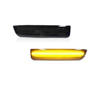 DZSDKHLFJ Clignotant Latéral Pour VW Pour Passat Pour B5.5 2001-2005 LED Avant/Arrière Pare-chocs Latéraux Clignotants Feux De Détresse(Smoked Lens Amber)