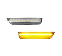 DZSDKHLFJ Clignotant Latéral Pour VW Pour Passat Pour B5.5 2001-2005 LED Avant/Arrière Pare-chocs Latéraux Clignotants Feux De Détresse(Clear Lens Amber)