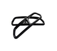 DZSFDGDDFGD Tuyau D'Échappement Lot De 2 Couvercles De Silencieux D'échappement Arrière en Acier Inoxydable pour A6 A7 C7 2016 2017 2018 Queue Gorge(Noir)