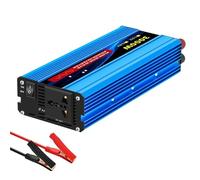 DZSHONGXINSM Convertisseur Onduleur Sinusoïdal Pur Adaptateur De Chargeur Prise Universelle 1000 W-4000 W 12 V/24 V CC vers 220 V CA 50 Hz Transformateur(12V 3000W 220V)