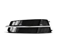 DZSHONGXINSM feu antibrouillard Cache De Phare Avant Pour A6 C7 A6L 2015-2018 Grille Hexagonale En Nid D'abeille Pour Phare Antibrouillard 4G0807681AN(Argent,Only Left)