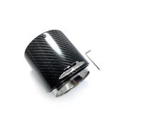 DZSHONGXINSM Tuyau d'Échappement 1 Embout De Silencieux D'échappement en Carbone 3K pour Mini pour Cooper pour S R55 R56 R57 R58 R59 R60 R61 F54 F56 F57 F60 Embouts D'éChappement(72-95MM Silver)