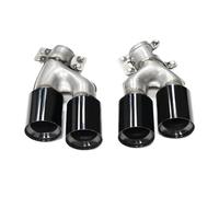 DZSHONGXINSM Tuyau d'Échappement Embout D'échappement en Acier Inoxydable pour Voiture Quadruple pour BMW G30 G31 525i 528i 530i pour M5 Silencieux De Style Embouts D'éChappement(Noir)