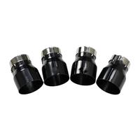 DZSHONGXINSM Tuyau d'Échappement Lot De 4 Embouts D'échappement Chromés Noirs pour BMW F80 pour M3 F82 F83 pour M4 F87 pour M2C Silencieux Amélioré Embouts D'éChappement