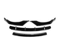 DZSJFGAIS Spoiler Avant pour BMW X3 X4 G01 G02 2018-2021 Voiture Avant Pare-Chocs Séparateur Lèvre Spoiler Diffuseur Garde Protecteur Couverture Becquet Avant(Noir Brillant)