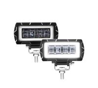 DZSJFGAIS troisième feu stop Phares LED Voiture À Faisceau Conduite Supplémentaire 4 Pouces 12/24V Étanches Feux Jour Antibrouillard Pick-up Tout-terrain(2pcs 4inch Headlight)